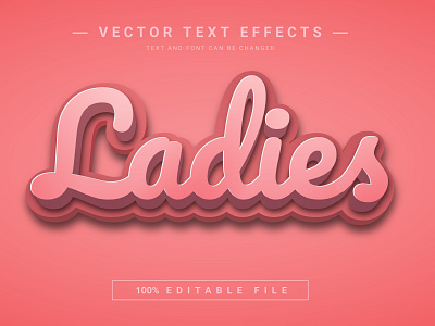 Lasies 3D Full Editable Text Effect Mockup Template