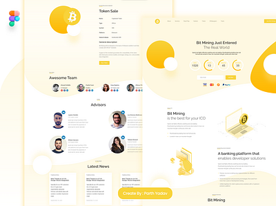 Bit Mining Web UI Design branding design graphic design illustration ui website design