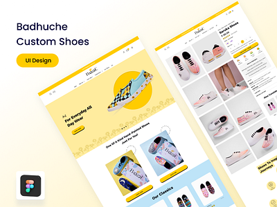 Badhuche Web design branding graphic design landingpage ui uiux