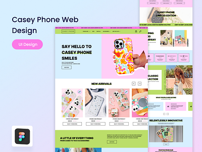 Custom Mobile Cover Buy Online Shopify Website branding graphic design landing page ui uiux web ui