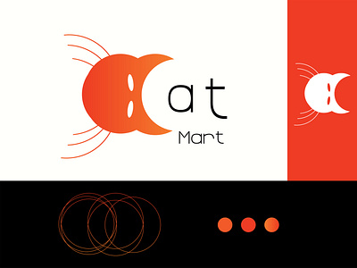 Cat Mart branding design graphic design illustration logo vector