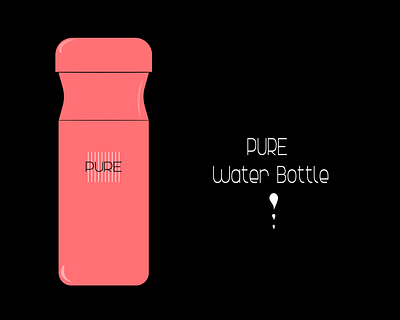 Water Bottle branding design graphic design illustration vector