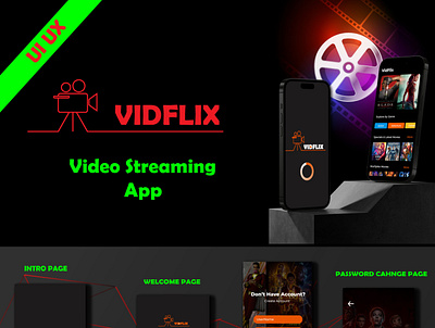 Video Streaming App UI UX app design app ui prototyping ui ui ux design user flow user friendly user interaction user interface ux ux research wireframing