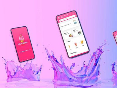 Ice-Cream Ordering App UI UX
