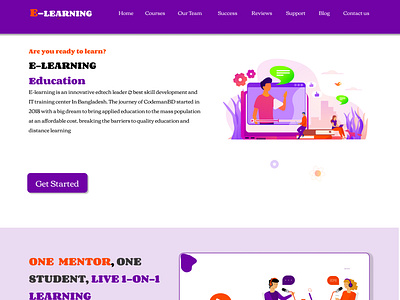 E-Learning Website Design