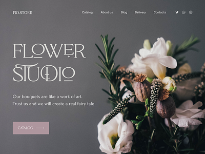 FlowerStudio design typography ui