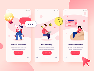 Landing page: suitable illustration for wedding App app branding design graphic design icon illustration illustrator logo ui vector