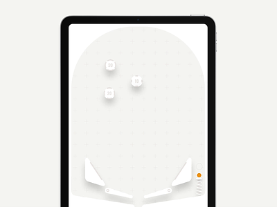 pinball for iPad concept animation concept game ipad minimal pinball product design