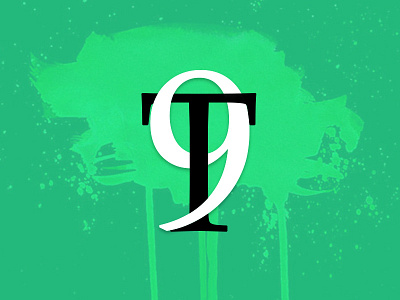 T9 Icon 9 green icon ligature t t9 text type