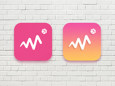 Dribbble  Statistic Icon