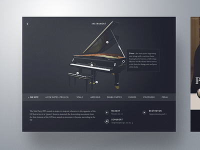 Piano Design application classic design epic ipad key mobile music piano product rhythm sound