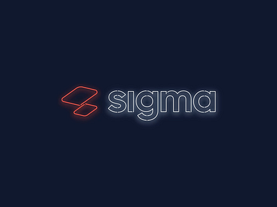 Neon Sigma Logo animation download freebie glow lights logo logotype neon sigma sign sketch