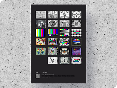 Sigma Meetup Poster black branding chronicle history illustration meetup placard poster print test card tv typography