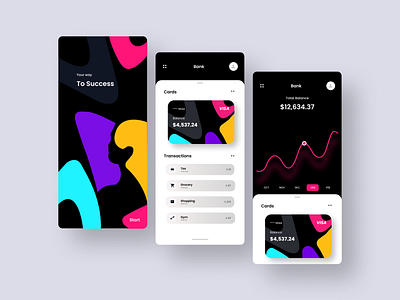 Best Banking App branding figma graphic design illustration logo ui