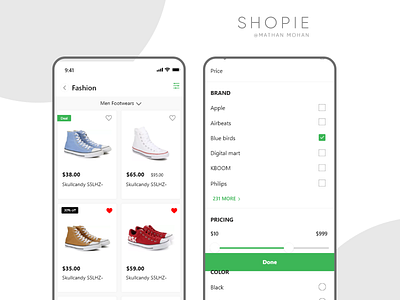 SHOPIE APP branding graphic design ui