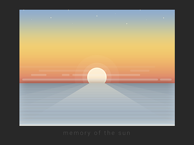 Memory of the Sun gradient illustration sky sun sunlight