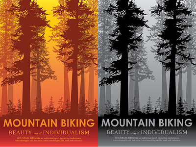 Mountain Bike bike biking mountain poster print