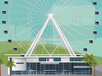 The Orlando Eye eye ferris florida illustrator orlando orlando eye ryankduffey wheel