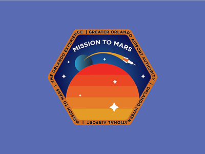 Patch for Mars Experience advertising airport mars mission nasa patch sis