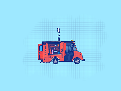 3/260 - Taco Truck apple illustration ipad pencil pro procreate taco truck