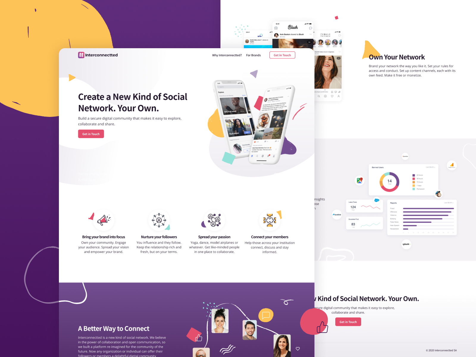 Interconnected Web Pages Interconnectted Website by Anastasiia Marchenko on Dribbble