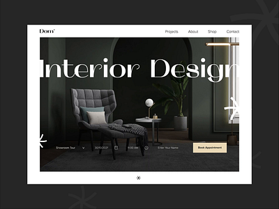 Dom Design concept design ui ux web website