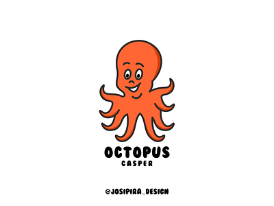 OCTOPUS CASPER america app apparel brand branding canada cartoon design dubai graphic design illustration kuwait logo logoawesome logogrid logoidentity logos sport texas usa