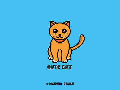 CUTE CAT america app apparel brand branding canada cartoon design dubai kuwait logoawesome logogrid logoidentity logos mexico sport texas