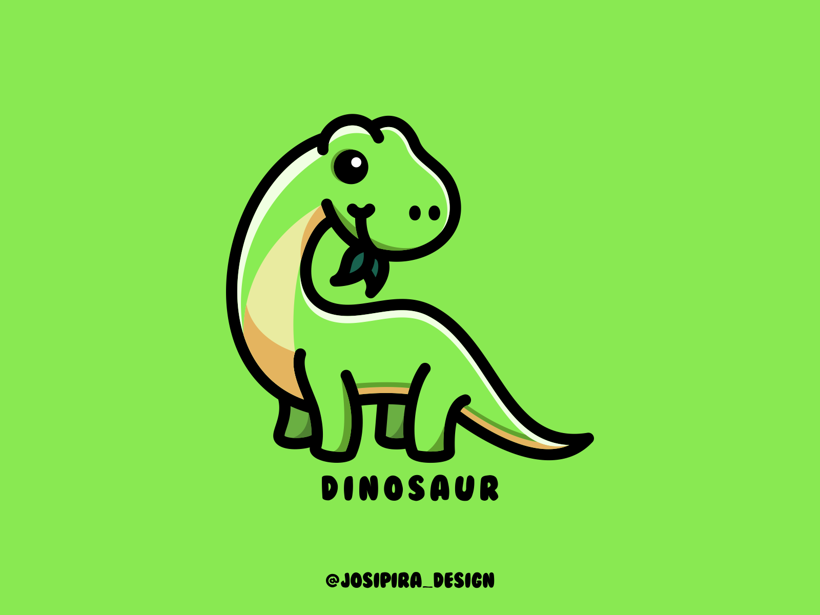 DINOSAUR by josipira_design on Dribbble