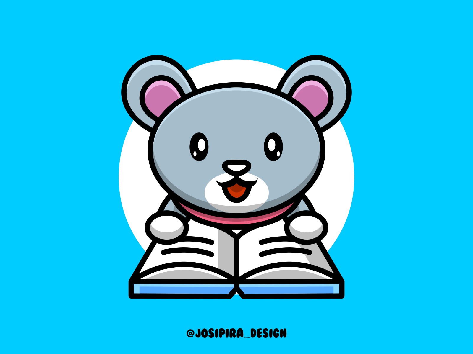 MOUSE AND BOOK by josipira_design on Dribbble