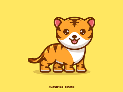 CUTE TIGER america app apparel brand branding canada cartoon design dubai graphic design illustration logo logoawesome logos london nyc sport texas tiger usa