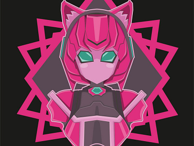 neko bots cyberpunk design esport esport logo illustration kawaii logo mecha neko robots t shirt design