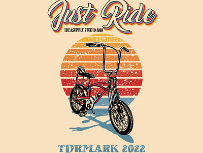 Just Ride apparel branding clothing design illustration merch t shirt design