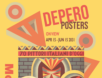 Poster - Fortunato Depero - Exhibit 3 - Academic Project art exhibit design fortunato depero graphic design illustration posters typography