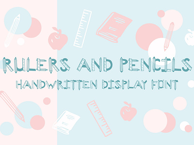 Rulers and Pencils - Handwritten Display Font