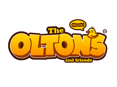 The Oltons (and Friends) Logo Design and branding cute design designs digital duck friends logo logodesign olton oltons the typography vector