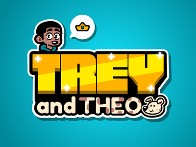 Trey and Theo Logo Design and art branding character design digital graphic design logo theo trey vector