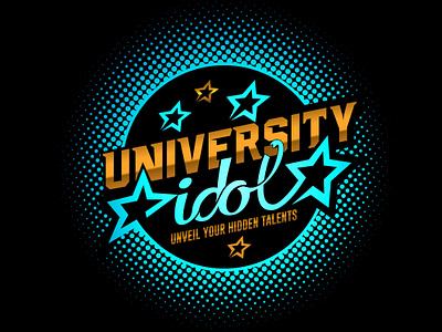 University Idol event gold golden logo logo design logodesign logotype music university