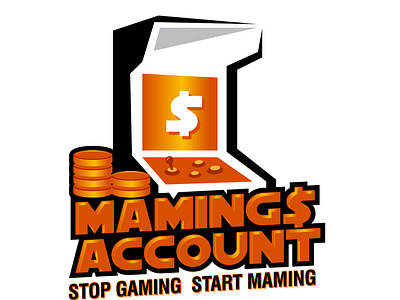 Maming Account account game gaming logo logodesign logotype money