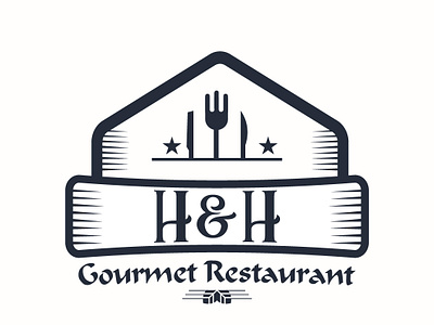 H & H Gourmet design logo logo design logodesign restaurant restaurants