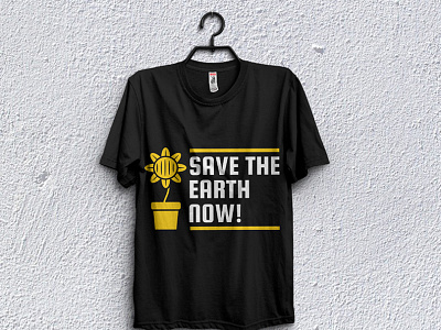 Save the earth now! t-shirt design