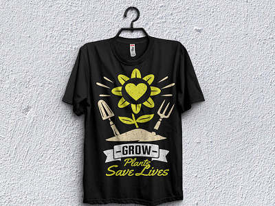 Grow plants save Lives t-shirt design