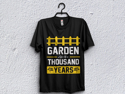 Garden life of a thousand years t-shirt design