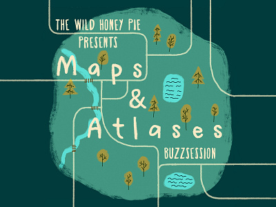 Maps & Atlases brush buzzsession cover illustration map music