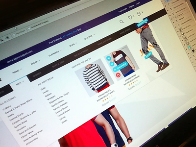 Shopping Theme Design cart e commerce online shopping shopping theme