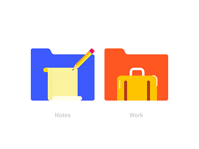 Personal folder icons update 3 briefcase eraser folder icon icons notes paper pencil windows work