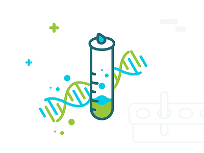 Unused Illustration 2 bubble design dna drop health illustration lab liquid plus solid test tube web