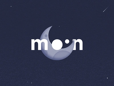 Moon dribbble fun illustration kids logo moon moonlight rebound stars story