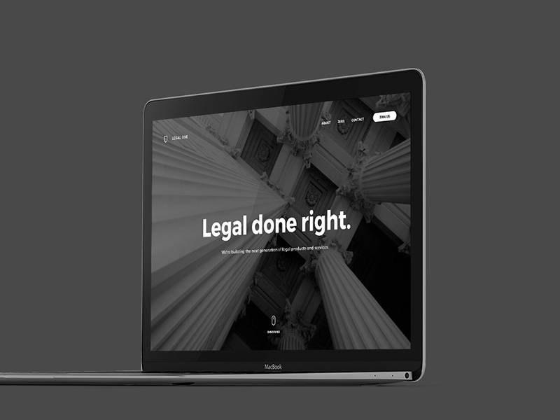 Legal One I Legal Done Right. court judge attorney lawyer jurisdiction legal tech legal law single page landing page onepage