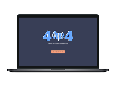 404 Page | Daily UI 008